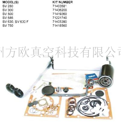 萊寶真空泵SV280-750大維修包